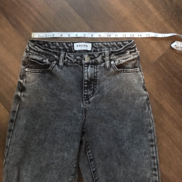 RSQ  Black Distressed Straight Leg Jeans - Picture 3 of 5